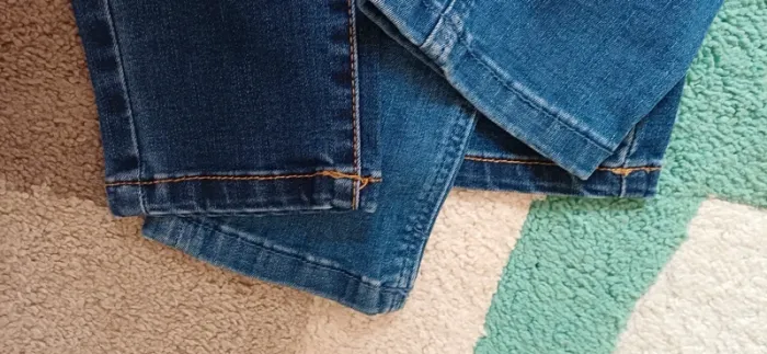Lot 2 jeans: 1 skinny et 1 tregging fille taille 14 ans tape à l'œil - photo numéro 7