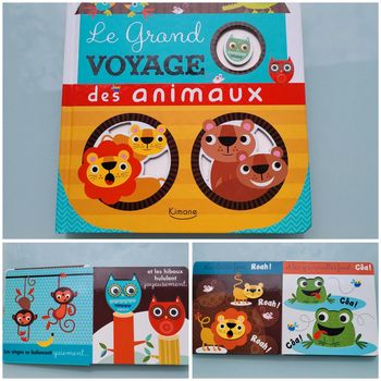 Livre animé en relief Kimane 🦉 Le Grand voyage des animaux 🦁 72