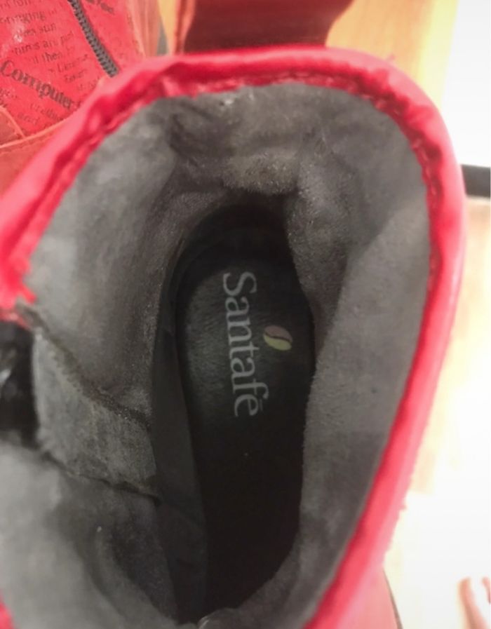 Bottine rouge - photo numéro 3