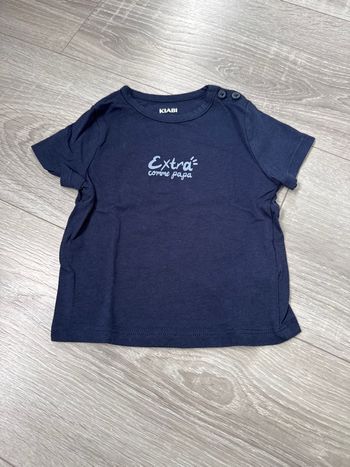 Tee shirt bleu - Taille 3 mois - Kiabi 