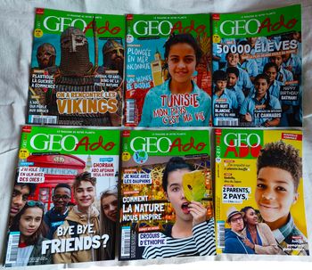 Magazine Geo Ado - année complète 2019 (12 numéros) - très bon état
