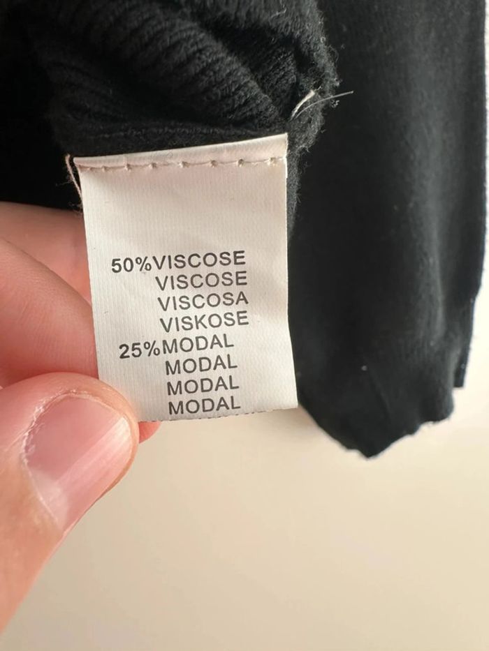 Pull noir pour femme taille M - photo numéro 5