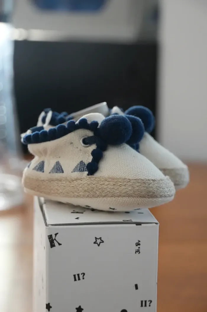 Espadrilles chaussures chausson été bébé IKKS neuves – taille 17/18 - photo numéro 6