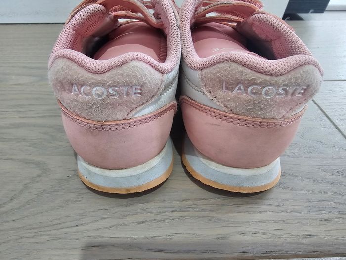 Basket  lacoste rose - photo numéro 3