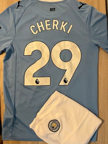 🔵 Ensemble Maillot + Short Manchester City – Domicile 2026 – Taille S – Neuf – Cherki