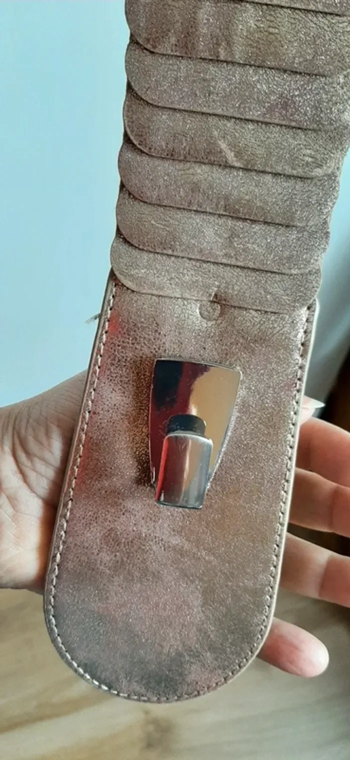 Ceinture élastique dorée - photo numéro 3