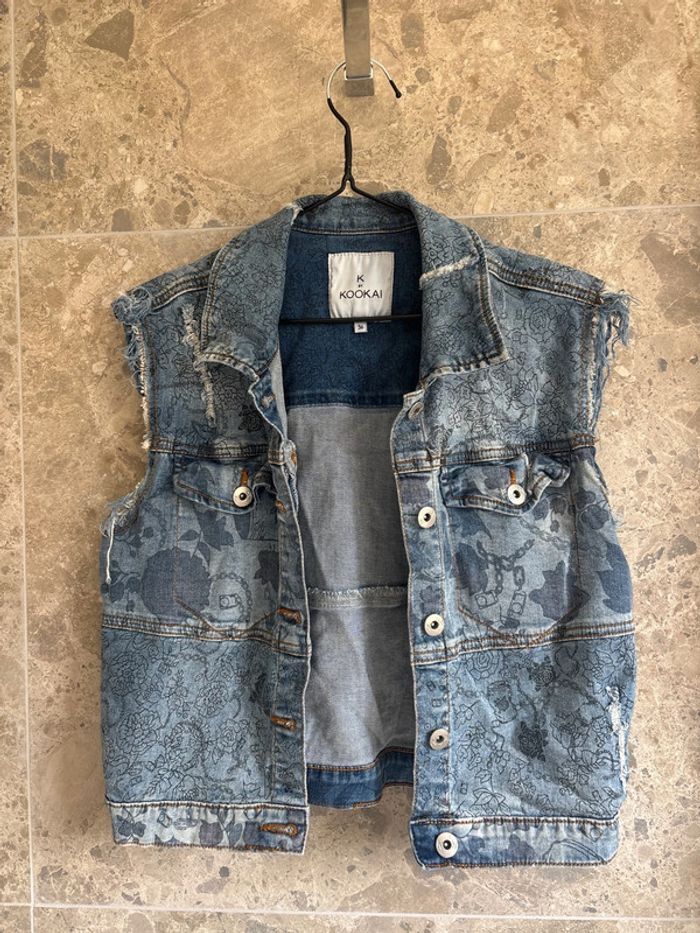 Veste en jean sans manches Kookai