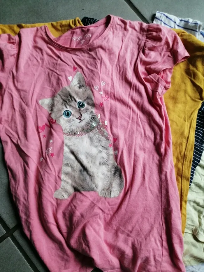 Lot 7 t-shirt manche courte 10 ans - photo numéro 2