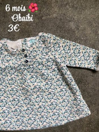 Tunique 🌺 6 mois 🌺 Obaibi