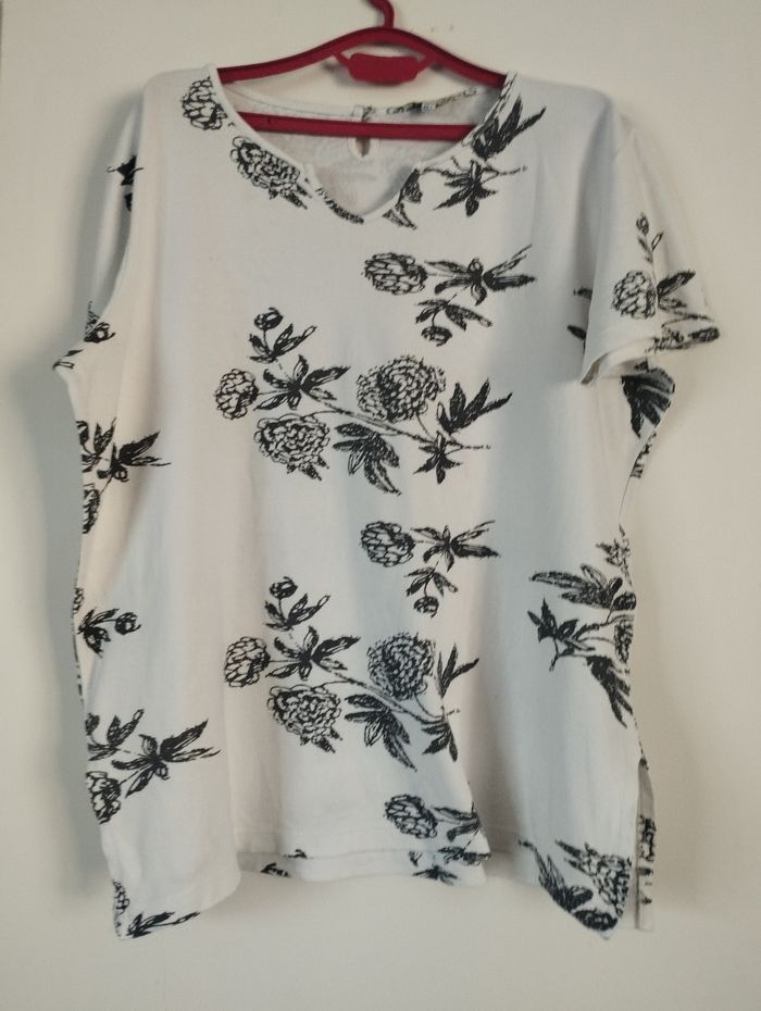 T-shirt bleu bonheur taille 42/44