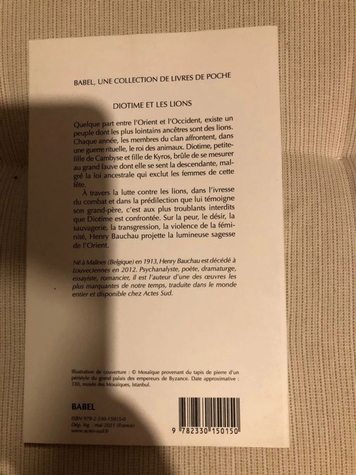 Livre Henry Bauchau récit - photo numéro 2