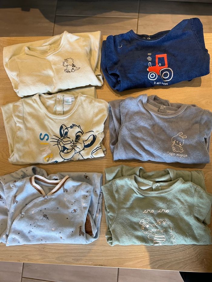 Lot de 6 pyjamas garçon en 18 mois - photo numéro 2