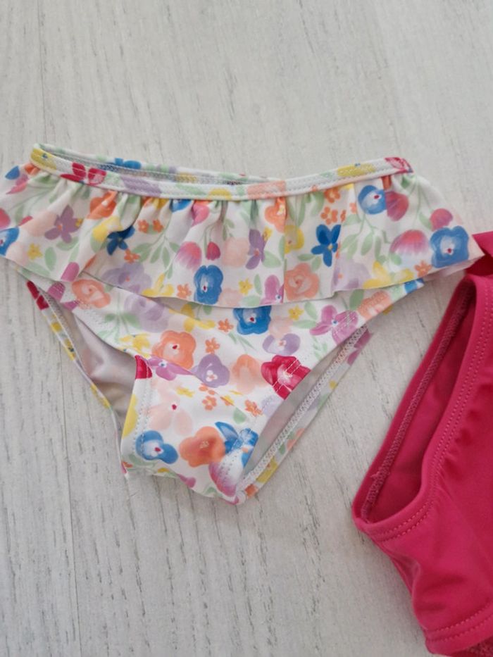 Lot de 2 culottes de bain fille 12m - photo numéro 2