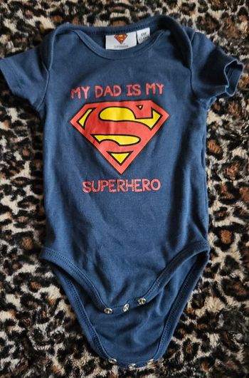 Body "my dad is my superhero"