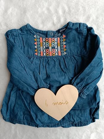 Blouse en jean bébé