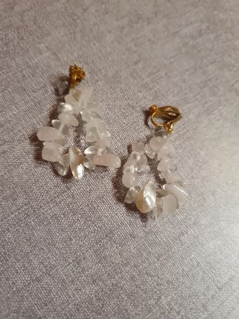 Boucles d'oreilles vintage pierres