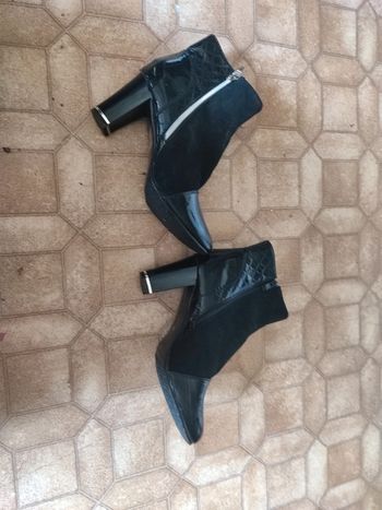 Bottines top or noire 40