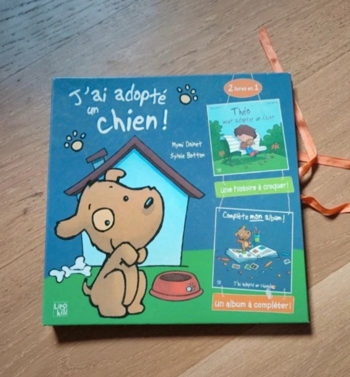Livre et livret j'ai adopté un chien
