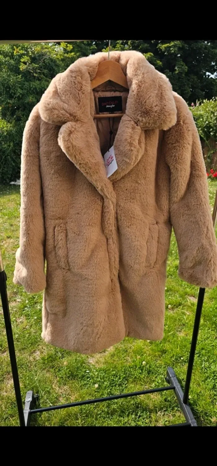 Manteau hiver en camel jenyfer