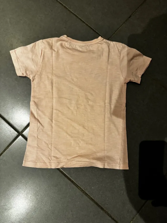 T shirt manches courtes - TAO - Always smile / Skaters only - Rose - 6 ans - photo numéro 3