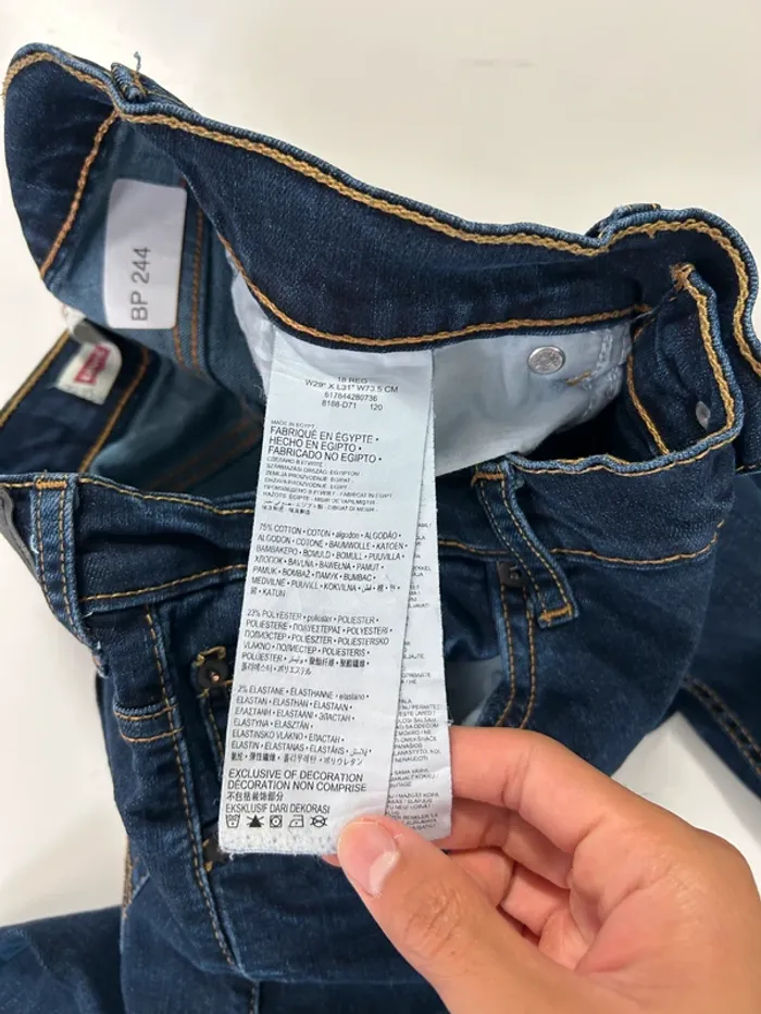 Jean Levi's Homme Marine W29 L31 | 511 Slim Performance | Très Bon État BP244 - photo numéro 4