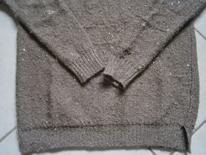 Pull ML marron brillant CAMAIEU Taille M - photo numéro 5