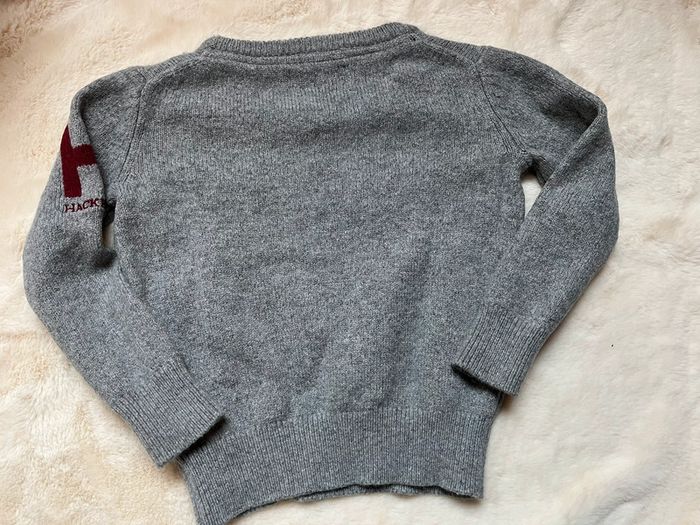 pull Hackett gris et rouge - 2 ans - photo numéro 5