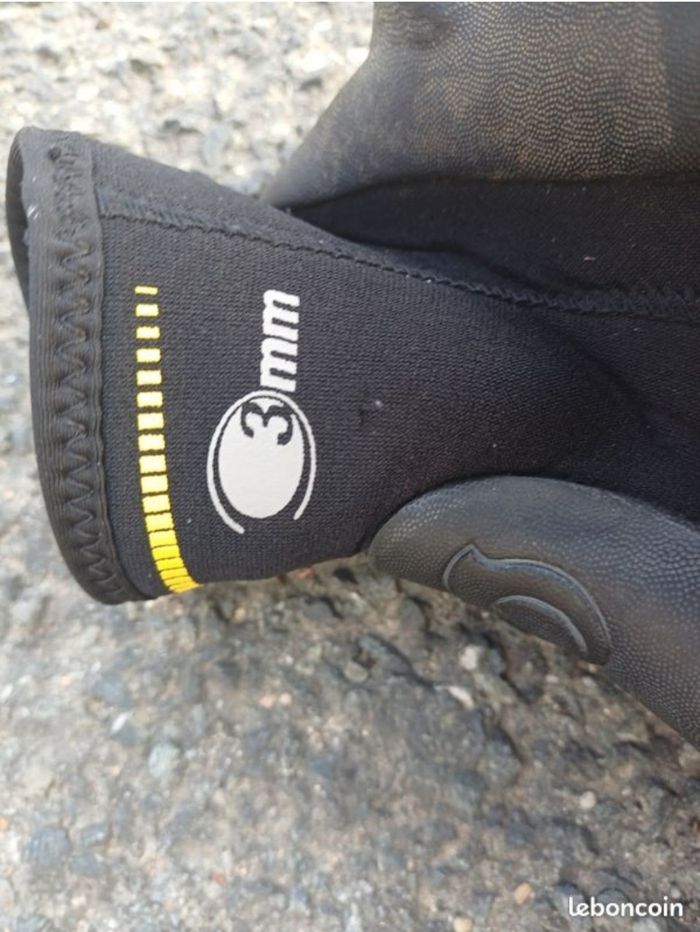Chaussons de plongée, taille 35, épaisseur 3 mm - photo numéro 4
