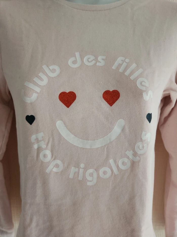 Sweat rose pâle Vertbaudet 12 ans - photo numéro 3