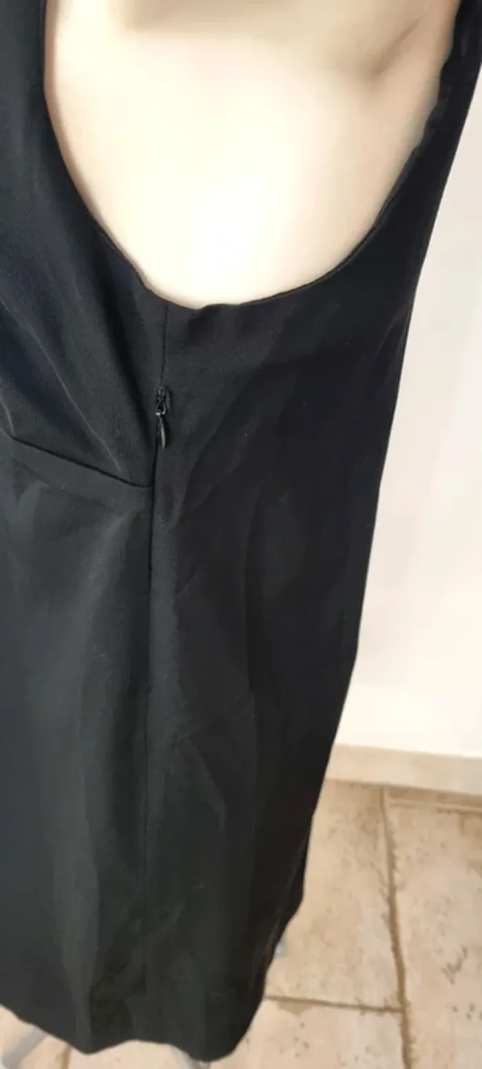 Robe courte noire laine soie patrizia pepe 40 - photo numéro 7