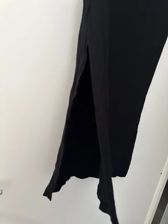 Jupe longue noire côtelée Primark fente sur le côté - photo numéro 3