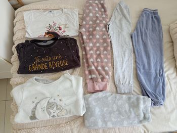 Lot pyjamas 2 pièces 6 ans