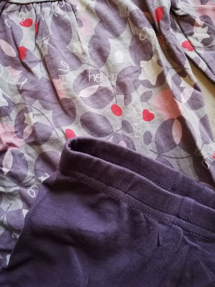Ensemble tunique et legging 12 mois - photo numéro 2