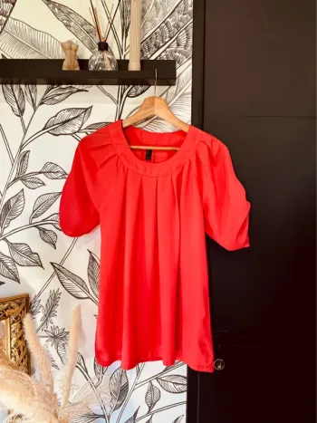 Taille 36 ~ S blouse manches courtes femme Vero Moda corail 🌷