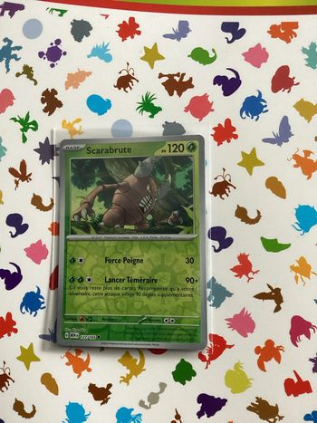 carte Pokémon scarabrute reverse 127/165 EV3.5 collection 151 FR neuf sortie de booster