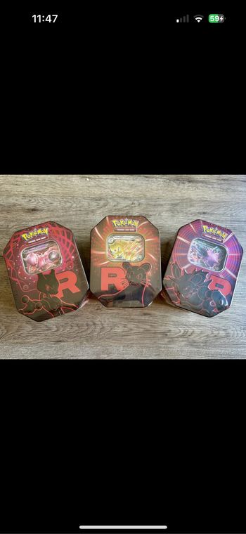 Lot de 3 Pokébox Team Rocket – Pokémon 💥🧨 Fans de la Team Rocket