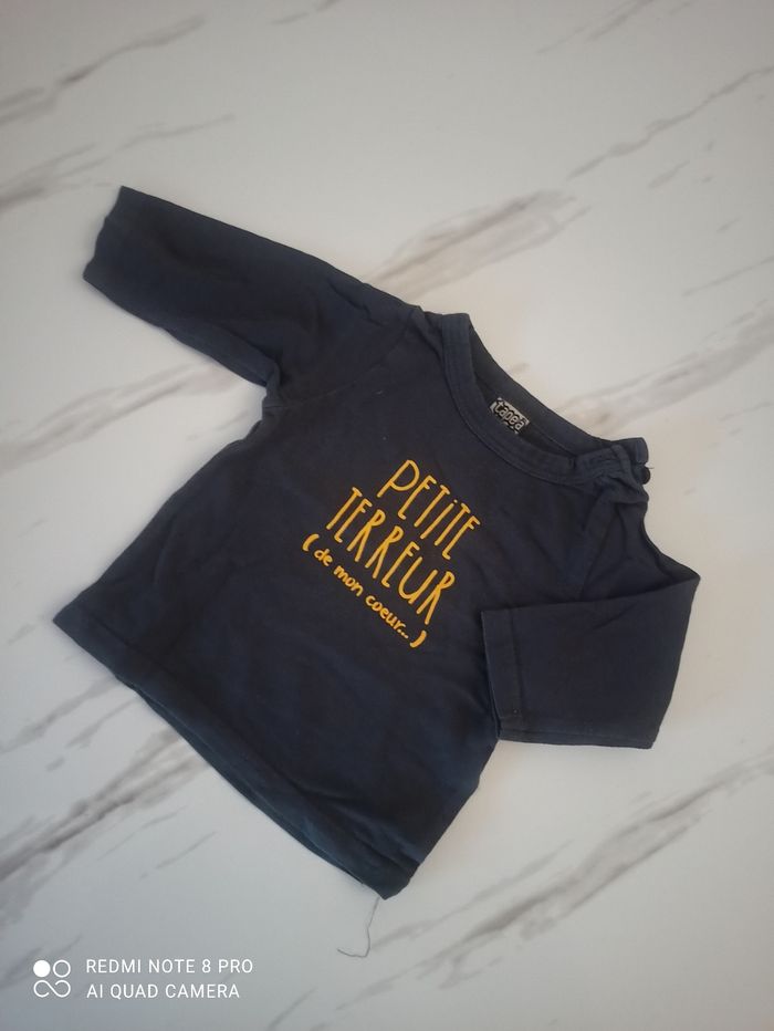 Lot 2 haut manche longue 3mois