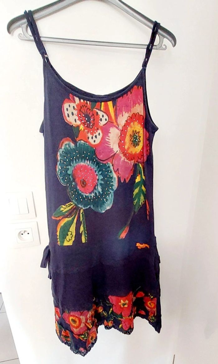 Robe bleu marine Taille L Desigual - photo numéro 2