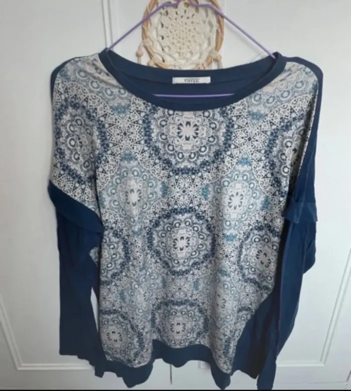 Tunique Haut tiffosi bleu bohème