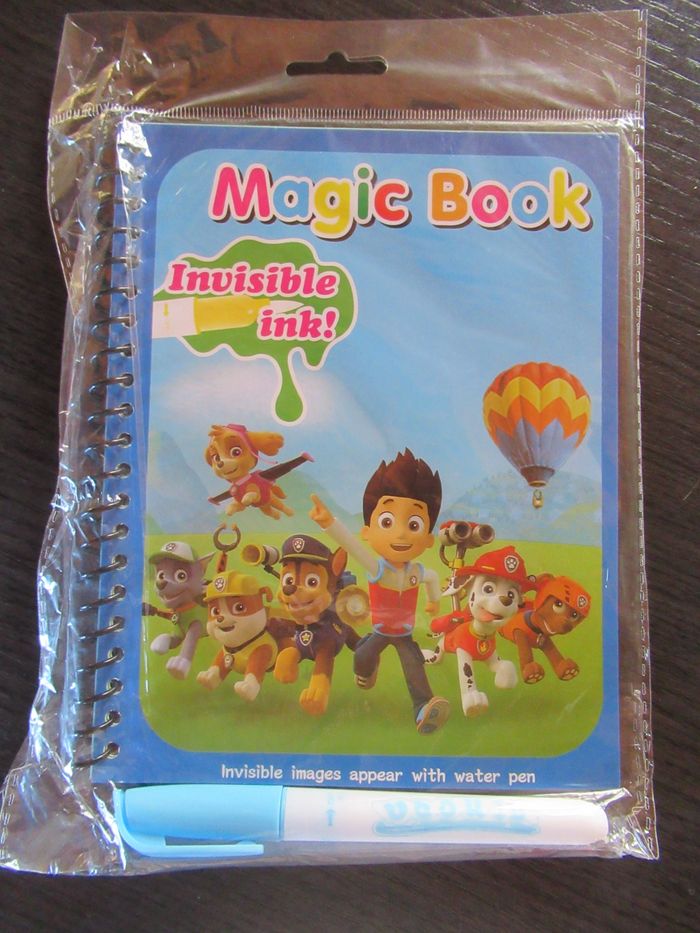 Livre Pat Patrouille de dessin à l'eau magique + crayon (type aquadoodle) neuf - photo numéro 4