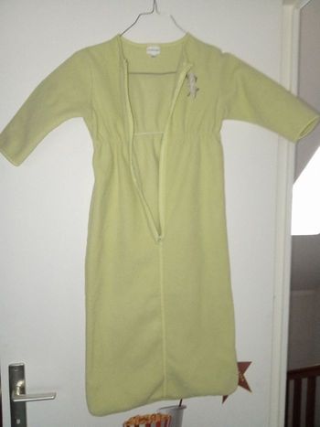 Turbulette, gigoteuse polaire, vert anis avec manches, polaire , mi saison, automne , marque Verbaudet 94 cm  de 6  mois à 3 ans environ,  polyester , éponge ,non réglable,bébé, mixte Tog 2