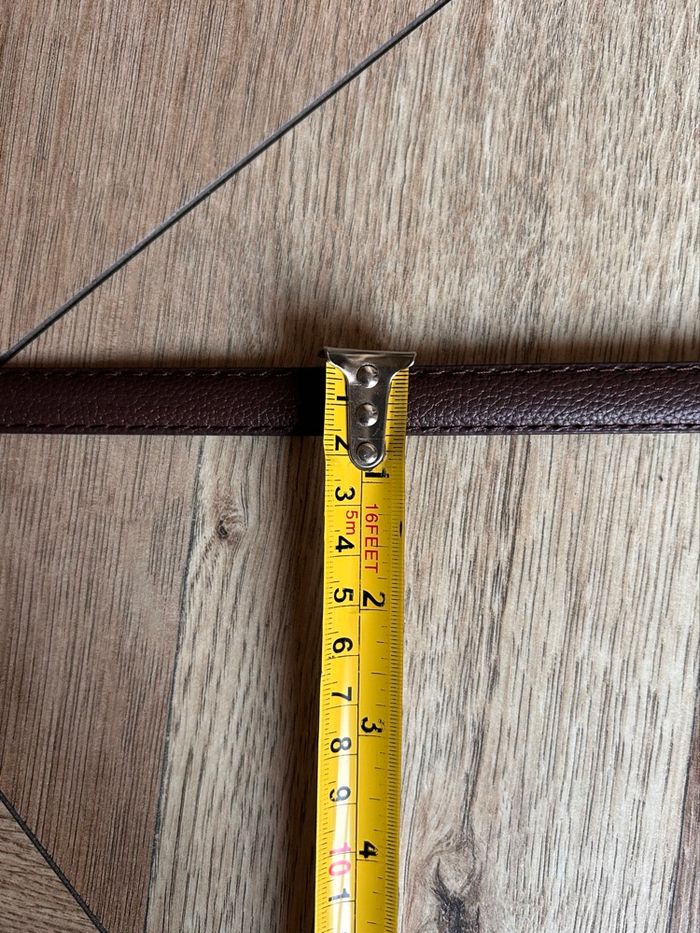 Ceinture fine marron avec boucle dorée tendance - NEUVE - photo numéro 6