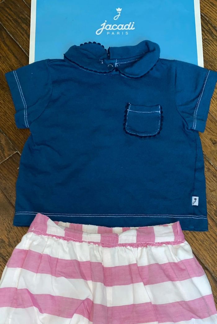 T-shirt et short jacadi 12 mois - photo numéro 2