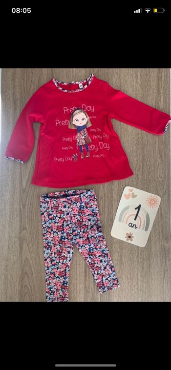 Ensemble bébé fille + chaussettes