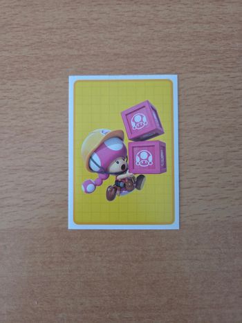 Carte Panini officielle de la collection Super Mario