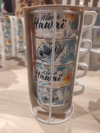 Set de 4 tasse à café Stitch Disneyland Paris