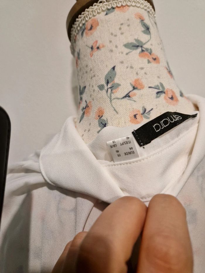 Blouse blanche Esmara_T.M/L - photo numéro 7