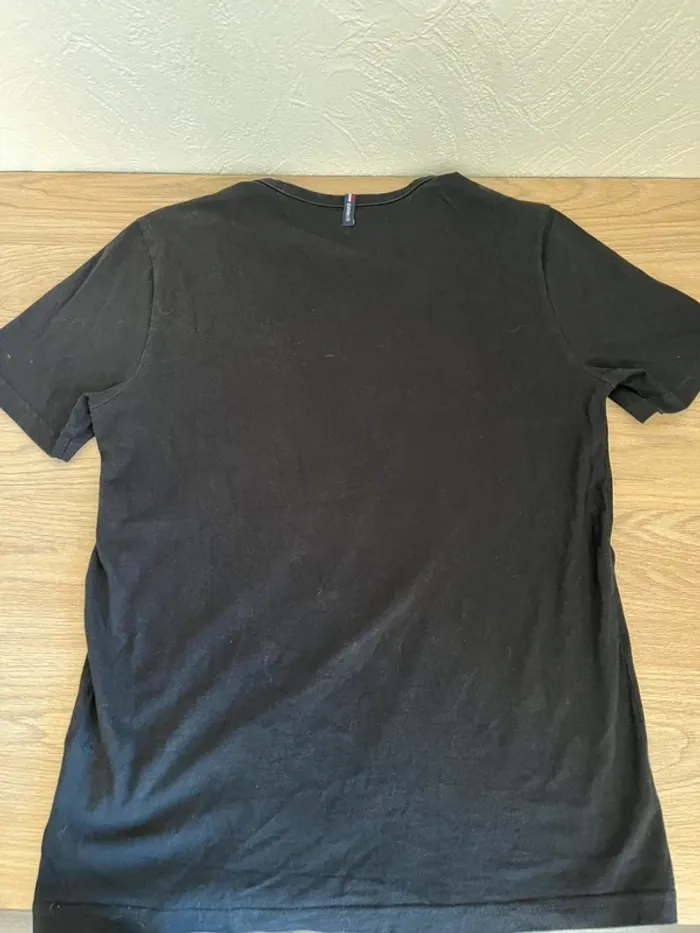 T-shirt noir avec logo brodé - photo numéro 5
