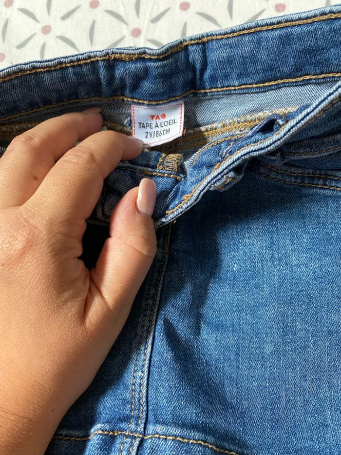 Jupe en jean fille 2 ans 86cm - photo numéro 2