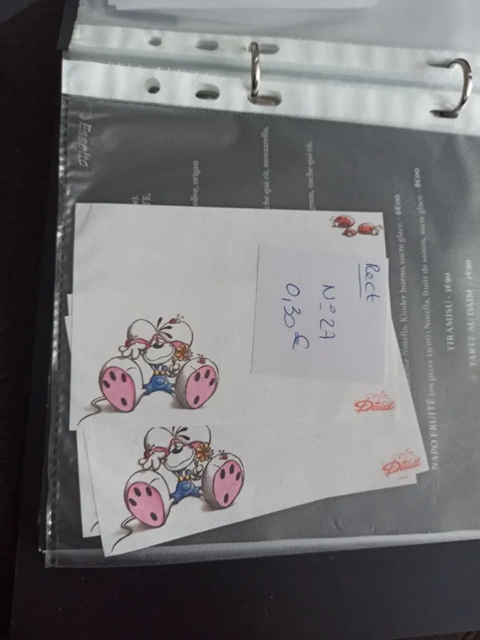 Feuille Diddl rectangulaire 27 0,30€